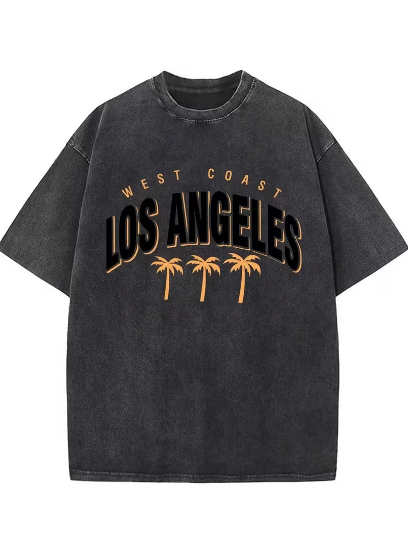 T-Shirt Vintage Los Angeles Unissexo | Streetwear NUVORA