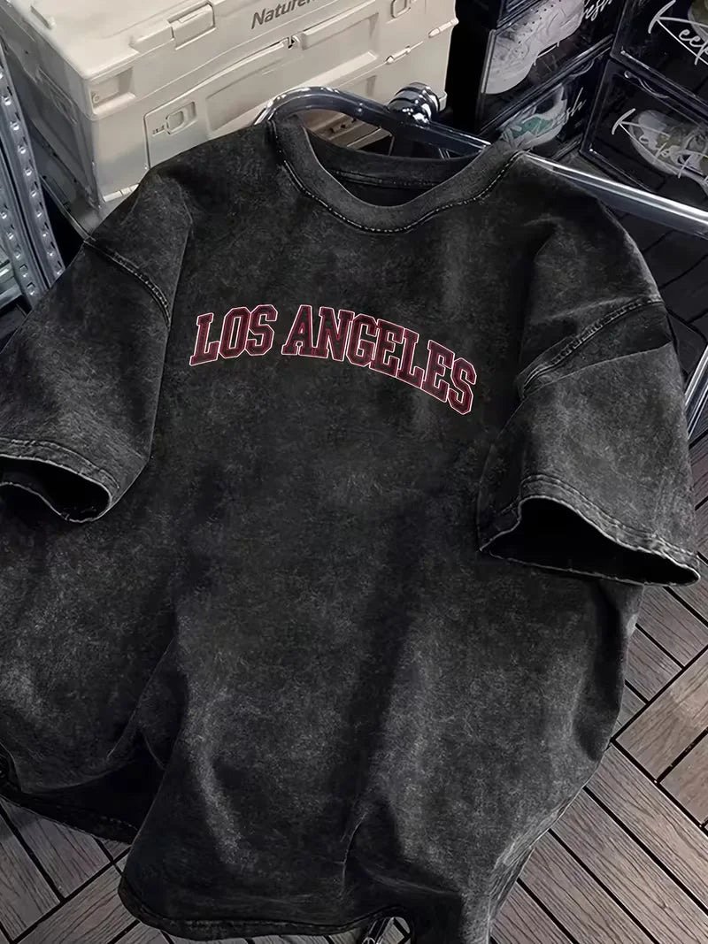 T-Shirt Vintage Los Angeles Unissexo | Streetwear NUVORA
